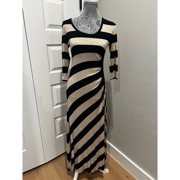 Calvin Klein Maxi Stripe Dress sz 4 - Picture 1 of 6